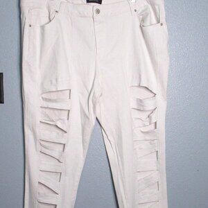 Ashley Stewart Cut-Out Jeans